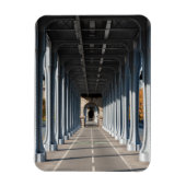 Radweg auf dem Steg Bir-Hakeim - Paris, Frankreich Magnet (Vertikal)