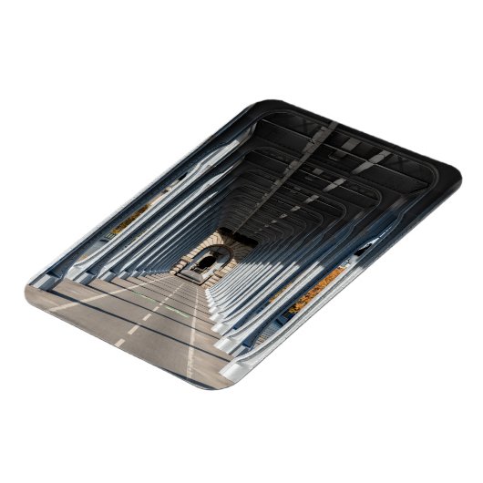 Radweg auf dem Steg Bir-Hakeim - Paris, Frankreich Magnet (Linke Seite)