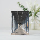 Radweg auf dem Steg Bir-Hakeim - Paris, Frankreich Postkarte (Stehend Vorderseite)
