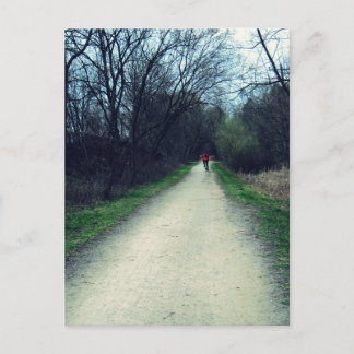 Radweg im Park Postkarte