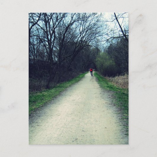 Radweg im Park Postkarte (Vorderseite)