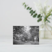 Radweg - Schwarz und Weiß Visitenkarte (Stehend Vorderseite)