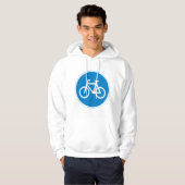 Radweg Sign Mens Hoodie (Vorne ganz)