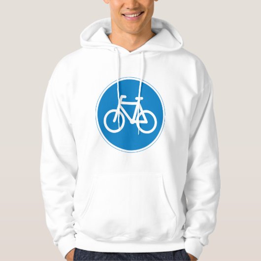 Radweg Sign Mens Hoodie (Vorderseite)