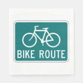 Radweg Unterwegs Radwanderweg Radweg Serviette (Vorderseite)