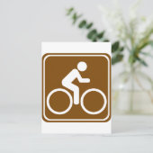 Radweg Wegweiser Postkarte (Stehend Vorderseite)
