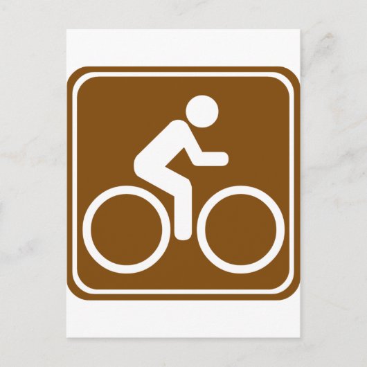 Radweg Wegweiser Postkarte (Vorderseite)