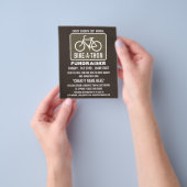 Radzeichen, Wohltätigkeit Bike-a-Thon-Veranstaltun Flyer (Gruppe)