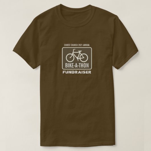 Radzeichen, Wohltätigkeit Bike-a-Thon-Veranstaltun T-Shirt (Design vorne)