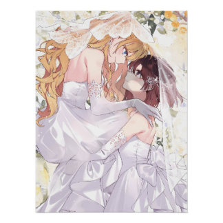 Rae and Claire Wedding | WataOshi Poster