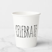 RAE DUNN Inspiriert Celebrate Simple Understatemen Pappbecher (Rückseite)