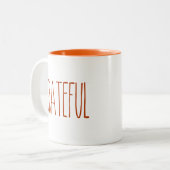 RAE DUNN Inspiriert Dankbarkeit Kaffee Tasse (Vorderseite Links)