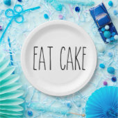 RAE DUNN Inspiriert EAT CAKE Einfach unterstrichen Pappteller (Party)