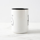 RAE DUNN Inspiriert HERS Modernes Bauernhaus Style Zweifarbige Tasse (Mittel)