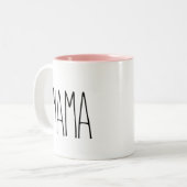 RAE DUNN Inspiriert Mama-Kaffee-Tasse Zweifarbige Tasse (Vorderseite Links)