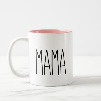 RAE DUNN Inspiriert Mama-Kaffee-Tasse Zweifarbige Tasse