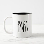 RAE DUNN Inspiriert PAPA-Kaffee-Tasse Zweifarbige Tasse (Links)