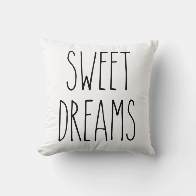 RAE DUNN Inspiriert Sweet Dreams Simple Modern Kissen (Vorderseite)