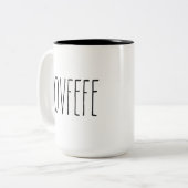 RAE DUNN Inspirierte Covfefe-Tasse Zweifarbige Tasse (Vorderseite Links)