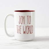 RAE DUNN Inspirierte Freude an der World Coffee Ta Zweifarbige Tasse (Links)