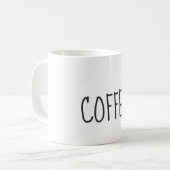 Rae Dunn inspirierte Kaffee-Tasse Kaffeetasse (Vorderseite Links)