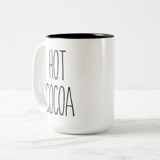 RAE DUNN Inspirierte Kaffee-Tasse Zweifarbige Tasse (Vorderseite Links)