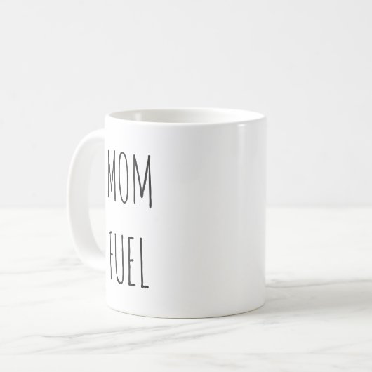 Rae Dunn inspirierte Mama-Brennstoff-Kaffee-Tasse Kaffeetasse (Vorderseite Links)