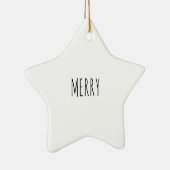 Rae Dunn inspirierte Verzierung Keramikornament (Rechts)