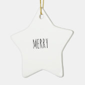 Rae Dunn inspirierte Verzierung Keramikornament (Links)