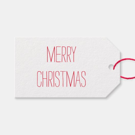 Rae Dunn Inspirierte Weihnachtsgeschenke Tags Geschenkanhänger (Vorderseite (Horizontal))