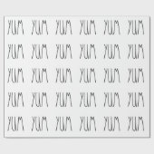 Rae Dunn inspiriertes YUM Verpackungs-Papier Geschenkpapier (Flach)