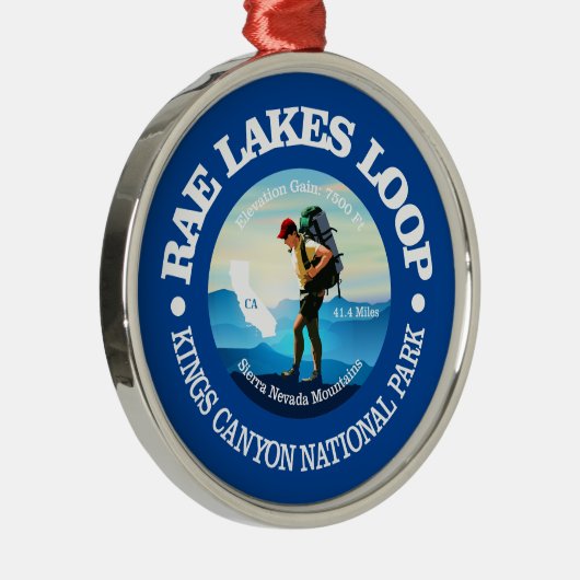 Rae Lakes Loop (C) Ornament Aus Metall (Rechts)