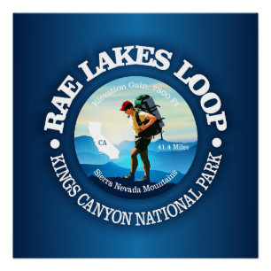 Rae Lakes Loop (C) Poster