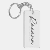 Raeann Blake Books Rectangle Schlüsselanhänger (Vorderseite links)