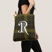 Raeburn Clan Tartan Monogram Tasche (Von Nahem)