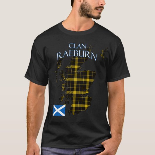 Raeburn Scottish Clan Tartan Scotland T-Shirt (Vorderseite)