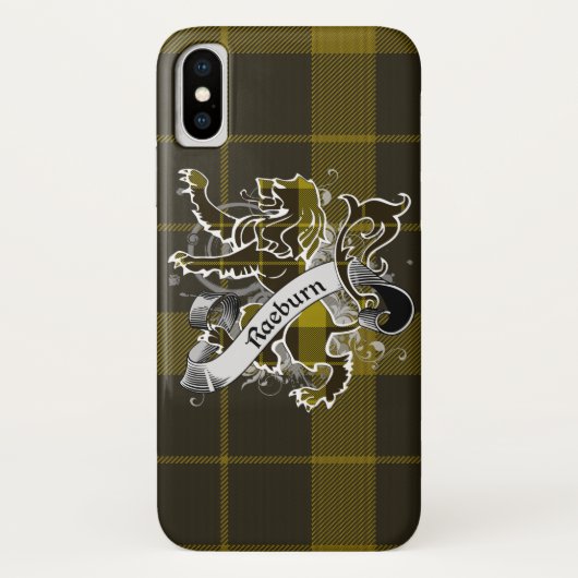Raeburn Tartan-Löwe Case-Mate iPhone Hülle (Rückseite)