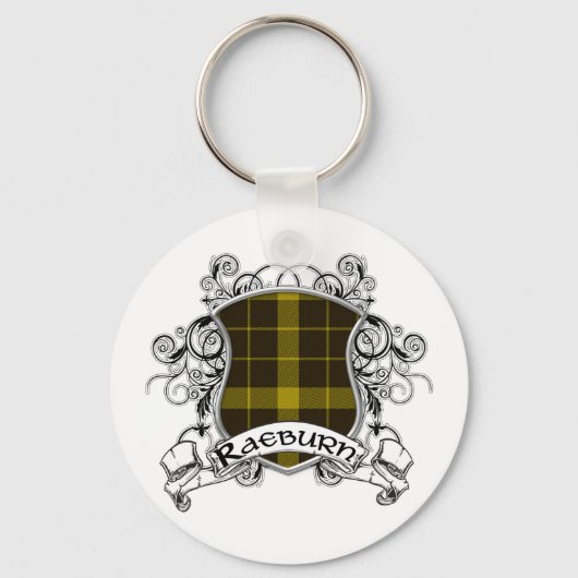 Raeburn Tartan Shield Schlüsselanhänger (Vorderseite)
