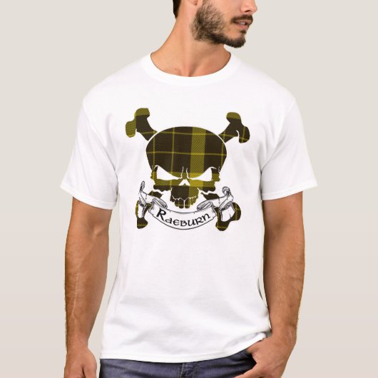 Raeburn Tartan Skull T-Shirt (Vorderseite)