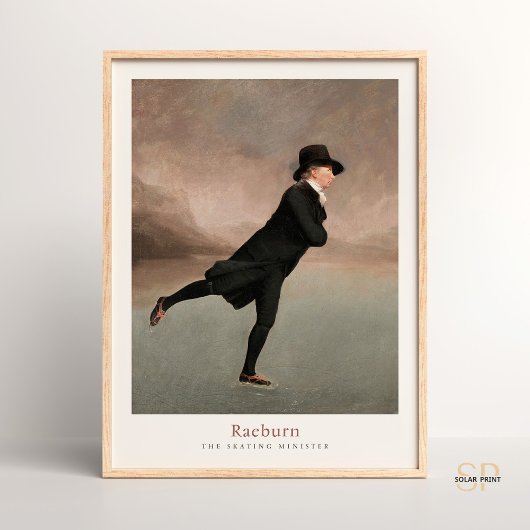 Raeburn Vintag Art Print Skaten Minister Poster