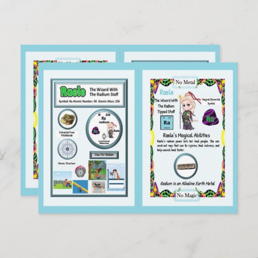 Raele Wizard - Radium-Element Postkarte (Vorne/Hinten)