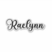 Raelynn Name - Handgeschriebene Kalligrafie Aufkleber (Vorderseite)