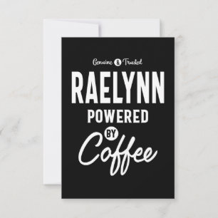 Raelynn Personalisiert Name Geburtstagsgeschenk RSVP Karte