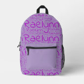 Raelynn wiederholt bedruckter rucksack (Vorderseite)