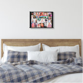 Raelynne Foto Collage Canvas Print Leinwanddruck (Insitu (Schlafzimmer))