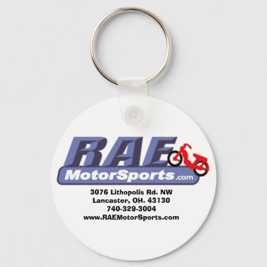 raeMotorSports Schlüsselkette Schlüsselanhänger (Vorderseite)