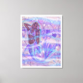 Raeni Mermaid mit lila Bettas von Renee Lavoie Leinwanddruck (Vorderseite)