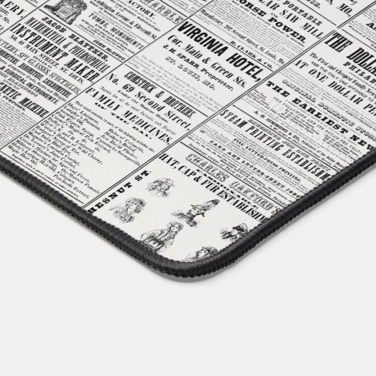 Rae's St. Louis mammoth chart (1849) Zeitung Schreibtischunterlage (Ecke)