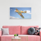 RAF-Hurrikan im Flug Leinwanddruck (Insitu (Wohnzimmer))
