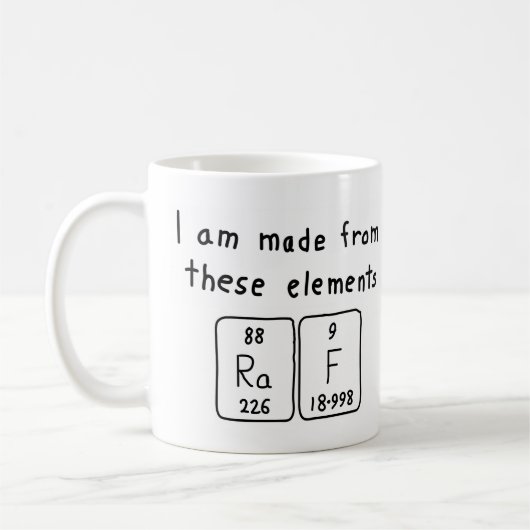 Raf Periodenname Tasse (Links)